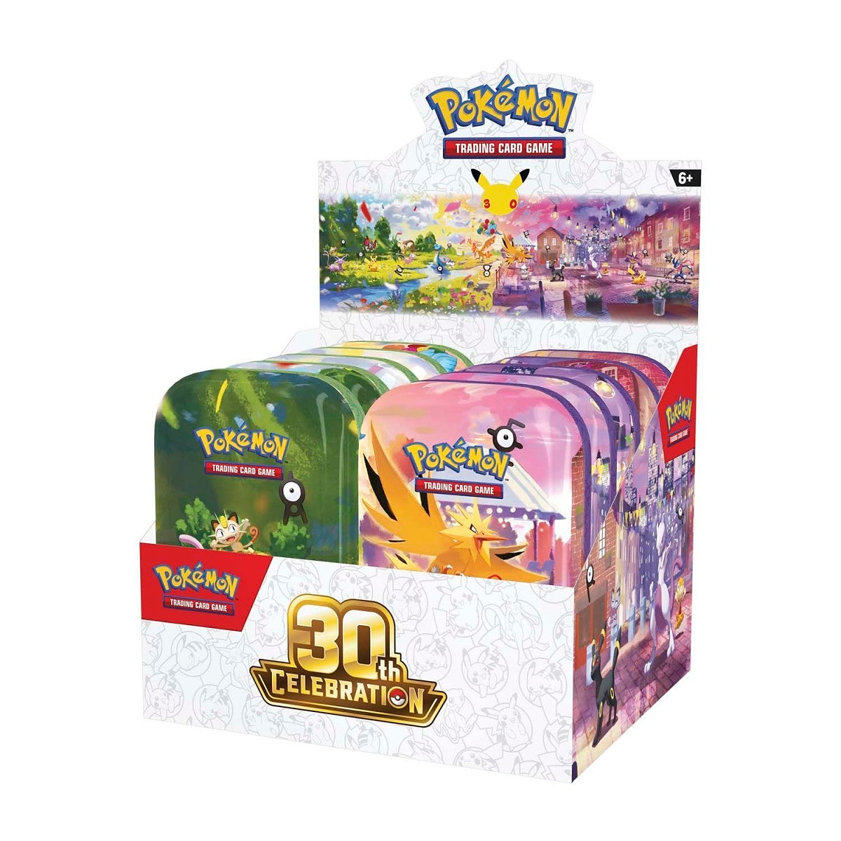 Pokemon: 30th Celebration Mini Tin Display (10ct)