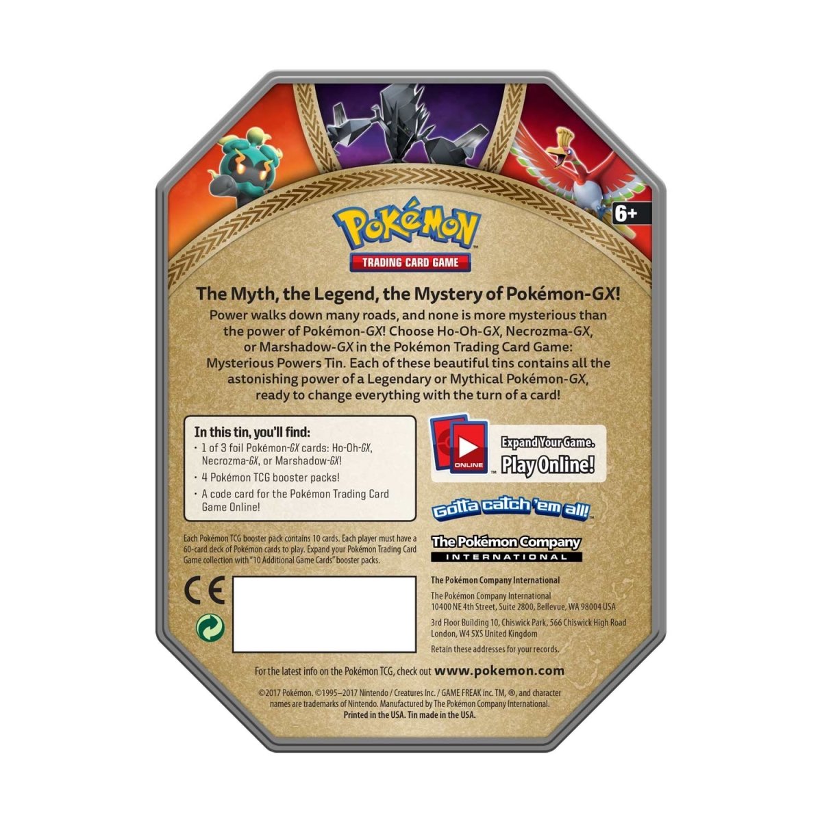 Pokemon: Mysterious Powers Tin [Ho-Oh GX]