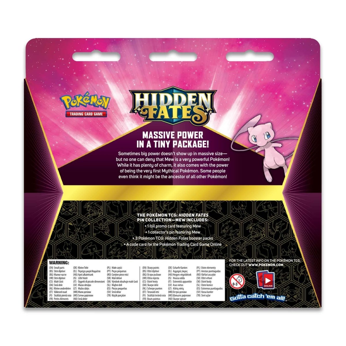 Pokemon: Hidden Fates Pin Collection [Mew]