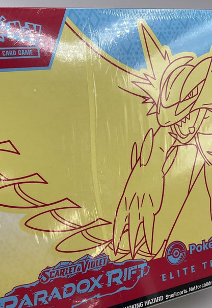 Pokemon: Scarlet & Violet Paradox Rift Pokemon Center Elite Trainer Box [Roaring Moon] *Dinged Box*