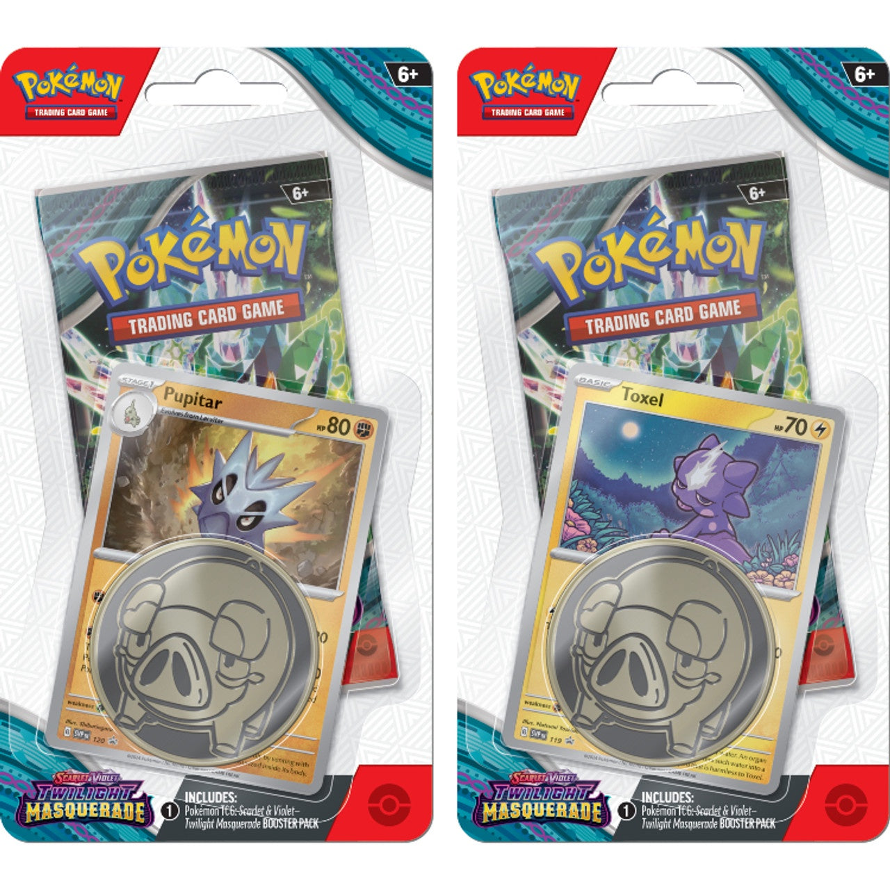 Pokemon: Scarlet & Violet Twilight Masquerade Checklane Blister Display (16 Packs)