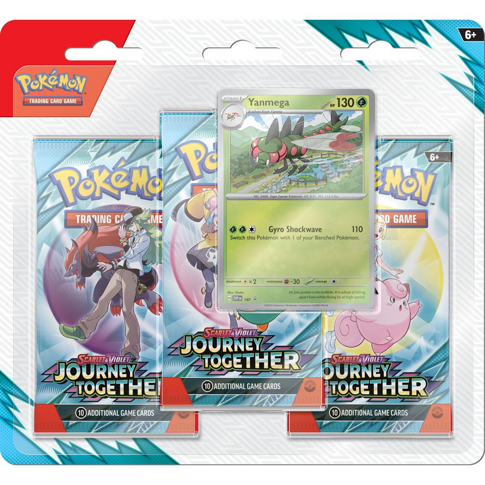 new pokemon cards journey together Pokemon: Scarlet & Violet Journey Together 3-Pack Blister Pack (Random