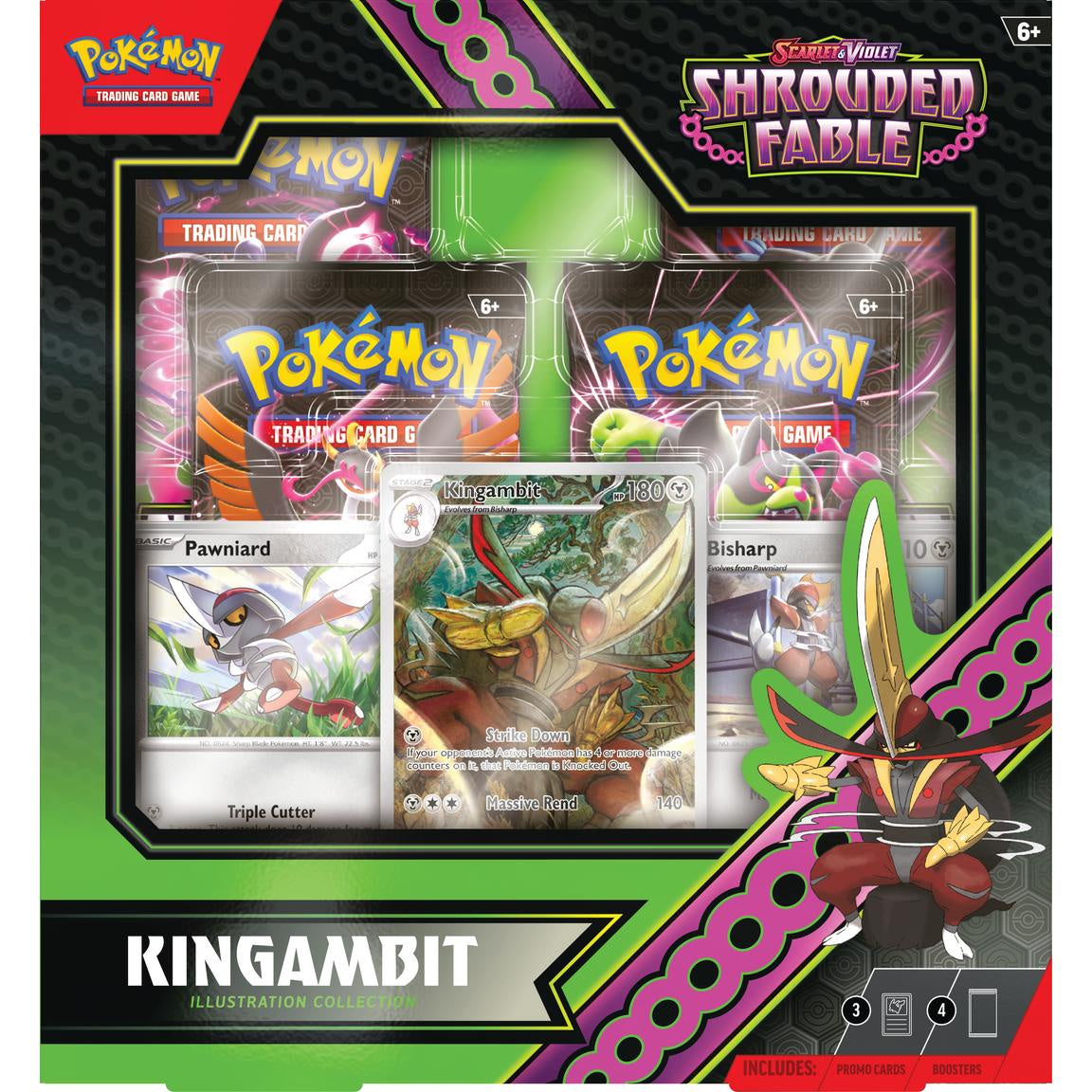 Pokemon: Scarlet & Violet Shrouded Fable Kingambit Illustration Collection Box