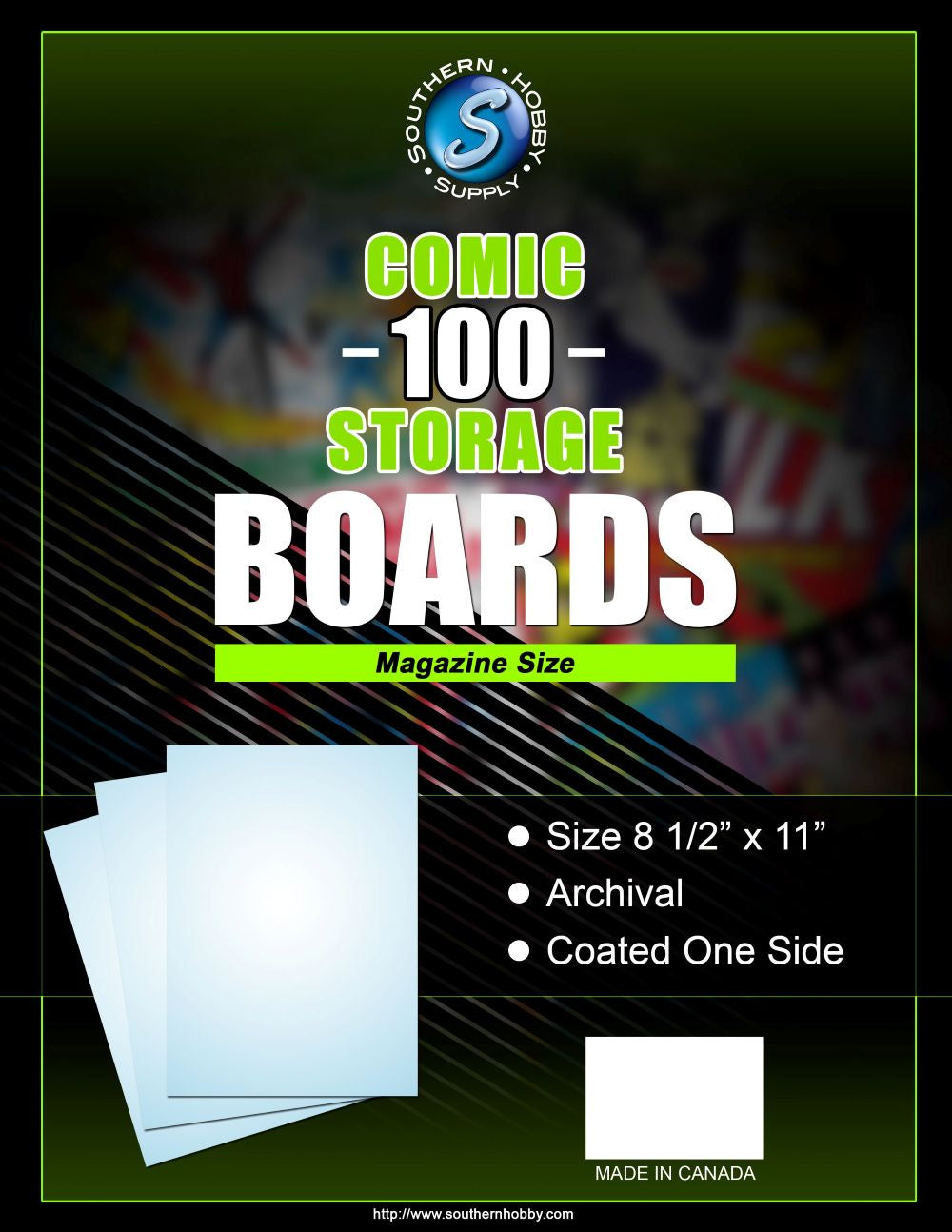 Backing Boards Magazine 100-Count Packaged、Southern Hobby、kayou