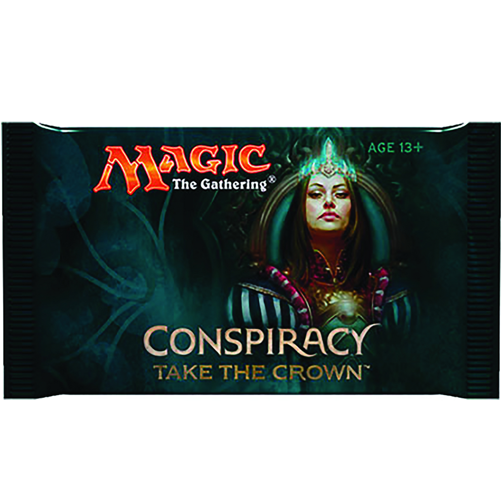 how many packs in a conspiracy booster box Magic the Gathering: 2 Take the Crown Pack Version:Teval, Arbiter of Virtue Pirate King The set is designed Flesh and Blood TCG: