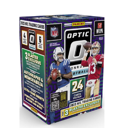 2023 Panini Donruss Optic Football Hobby Blaster (Blue Scope Parallels)