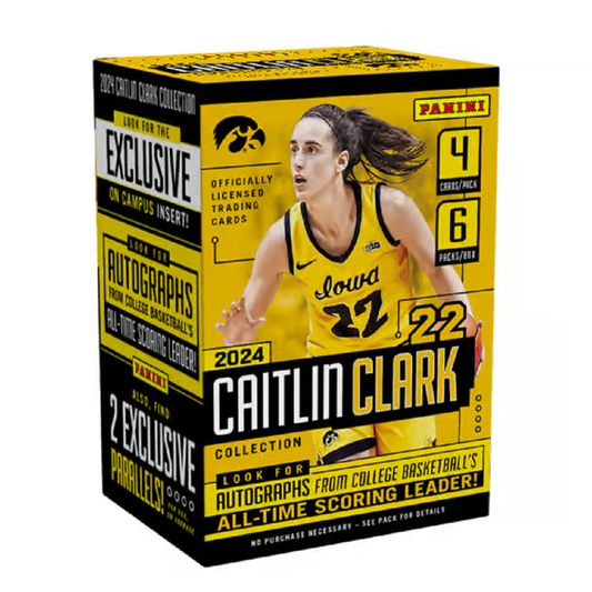 2024 Panini Caitlin Clark Basketball Blaster Box (Metalized Parallels)