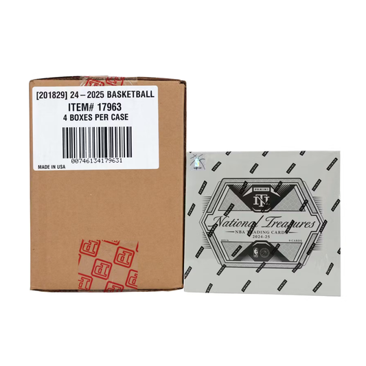 2024-25 Panini National Treasures Basketball Hobby  4-Box Case