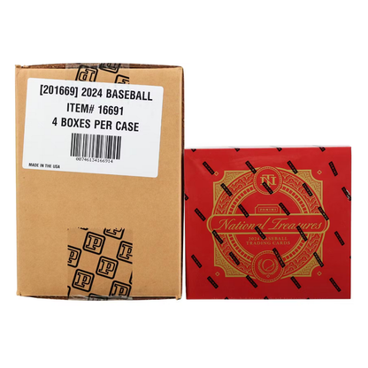 2024 Panini National Treasures Baseball Hobby 4-Box Case
