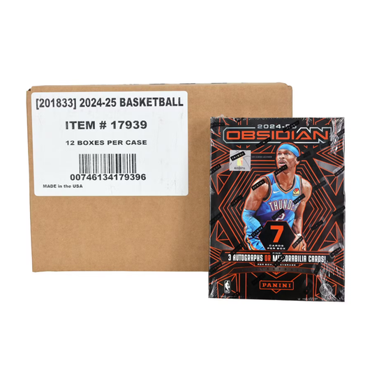 2024-25 Panini Obsidian Basketball 12-Box Hobby Case