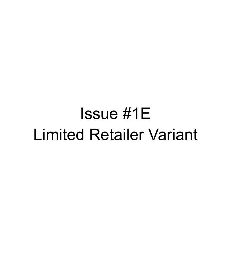 Displaced Issue #1E Limited Retailer Variant