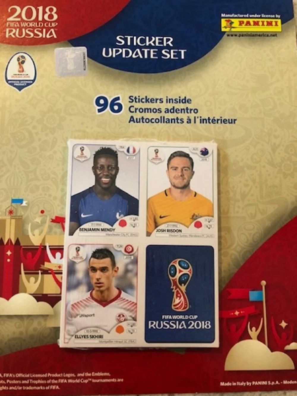 2018 Panini FIFA World Cup Russia Soccer Sticker Update Set