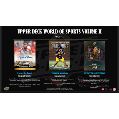 2025 Upper Deck World of Sports Vol.2 Blaster Box
