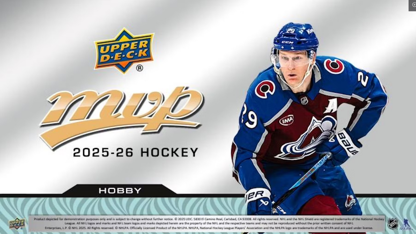 2025-26 Upper Deck MVP Hockey Hobby Box *Contact Us To Order*