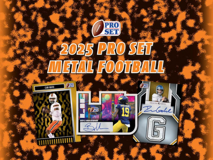 2025 Leaf Pro Set Metal Football Hobby Box