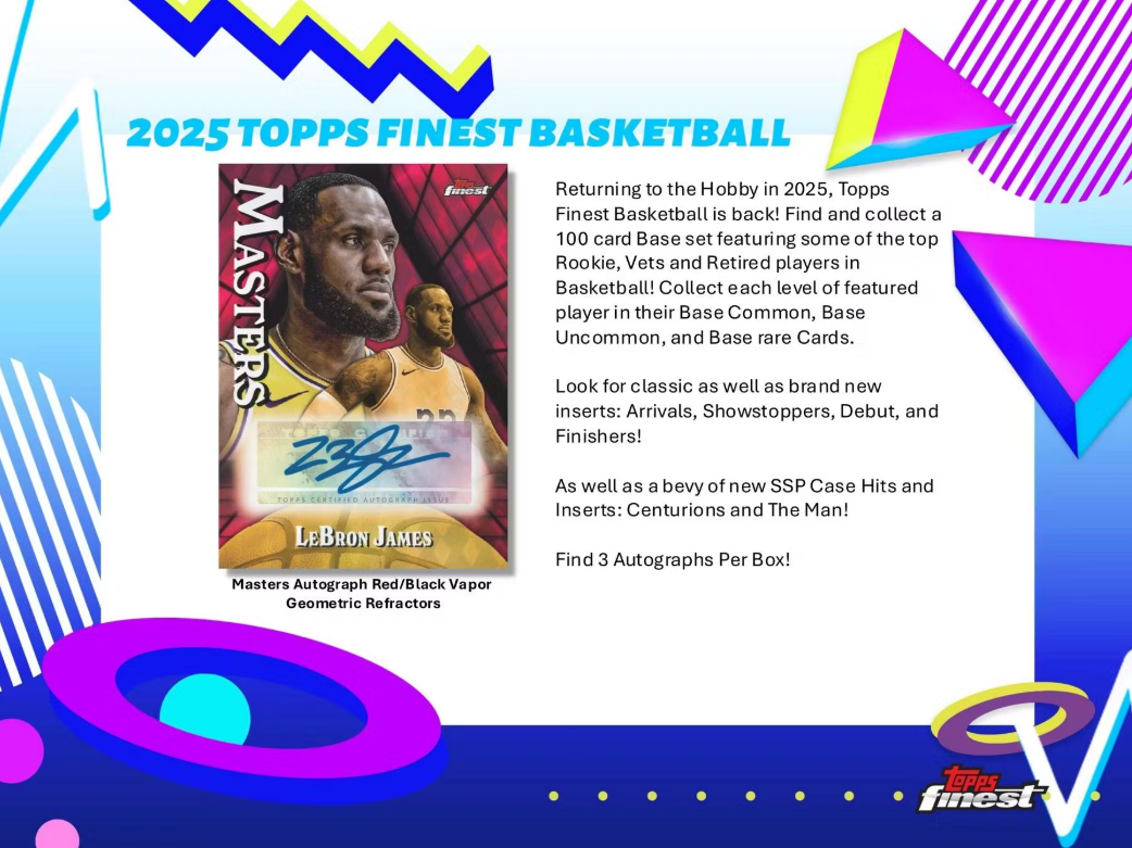 2024-25 Topps Finest Basketball Breakers Delight Box