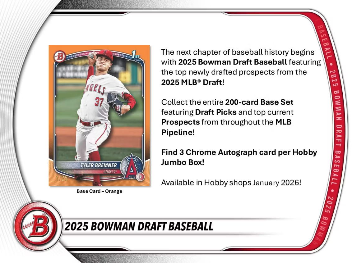 2025 Bowman Draft Baseball Hobby Jumbo Box、Baseball、kayou