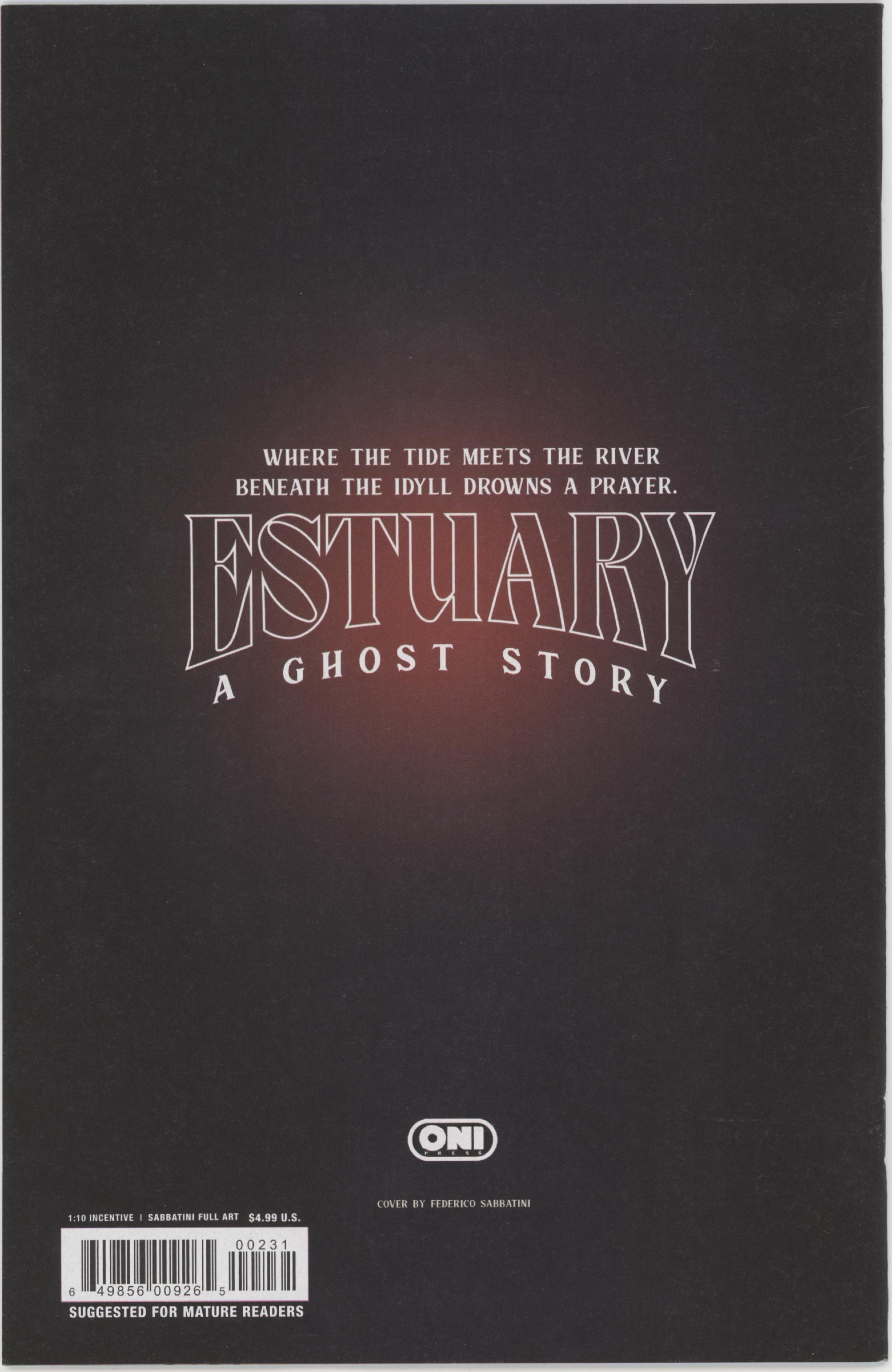 Estuary A Ghost Story #2 (Of 4) Cover C 1 in 10 Federico Sabbatini Full Art Variant、Oni Press、kayou