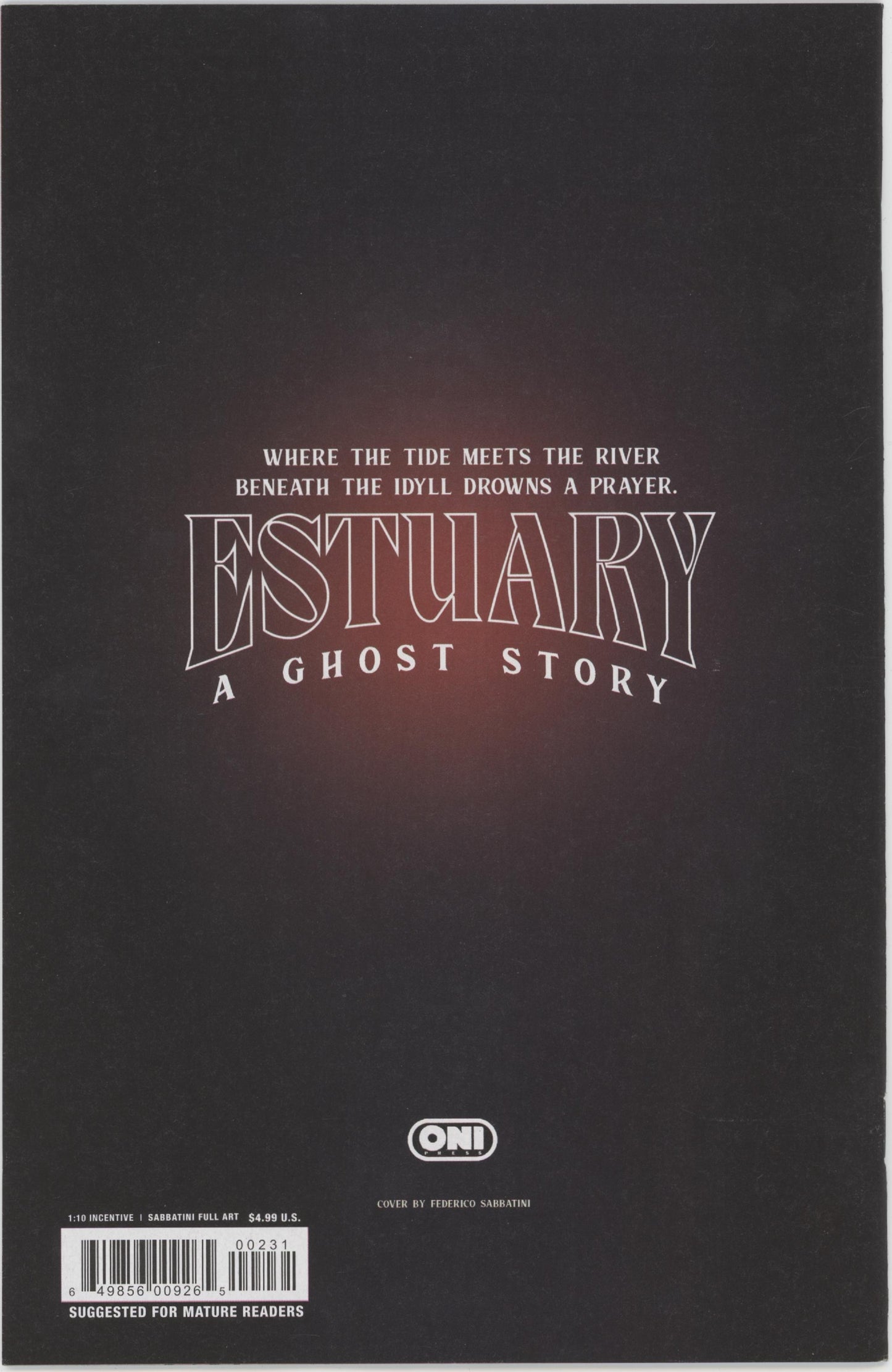 Estuary A Ghost Story #2 (Of 4) Cover C 1 in 10 Federico Sabbatini Full Art Variant