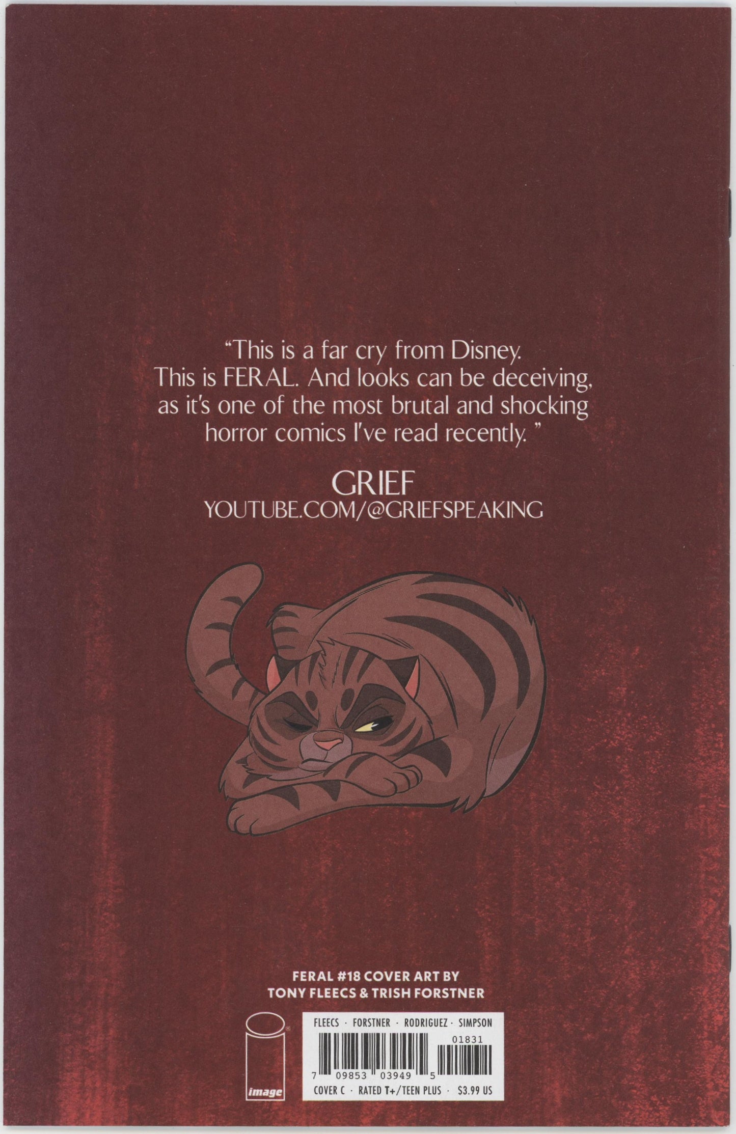 Feral Issue #18C 1:10 Retailer Incentive Variant Cover