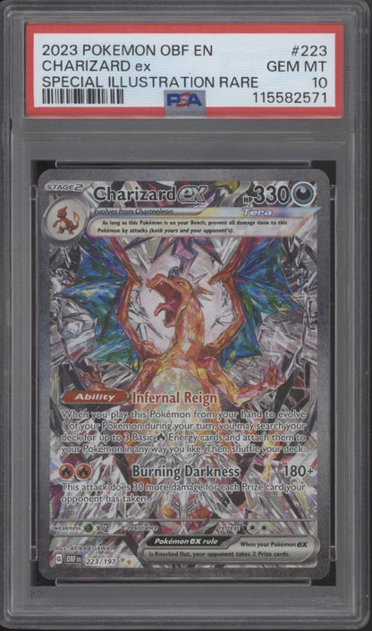 Charizard ex Pokemon Obsidian Flames Special Illustration Rare #223 PSA 10