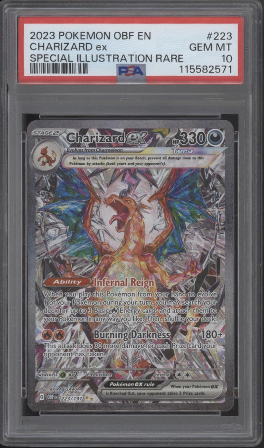 Charizard ex Pokemon Obsidian Flames Special Illustration Rare #223 PSA 10