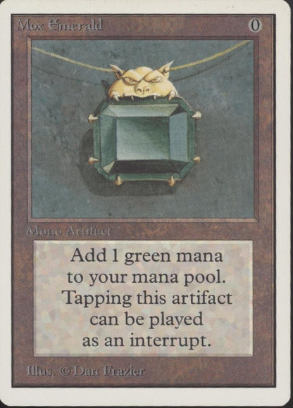 Mox Emerald Magic the Gathering Unlimited LP