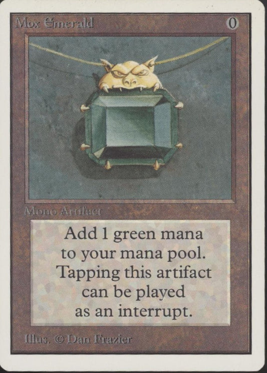 Mox Emerald Magic the Gathering Unlimited LP