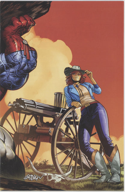Wild West Cow Boys Of Moo Mesa #4 (Of 4) Cover D 1 in 10 Juan Gedeon Full Art Variant