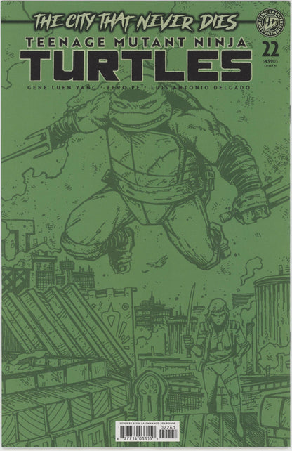Teenage Mutant Ninja Turtles #22 Variant RIA (10) (Eastman & Bishop Black & White Full Art)