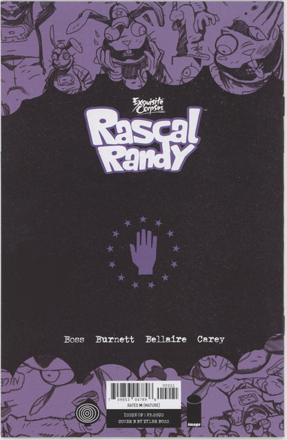Exquisite Corpses Rascal Randy #2 (Of 5) Cover B 1 in 10 Tyler Boss Variant (Mature)