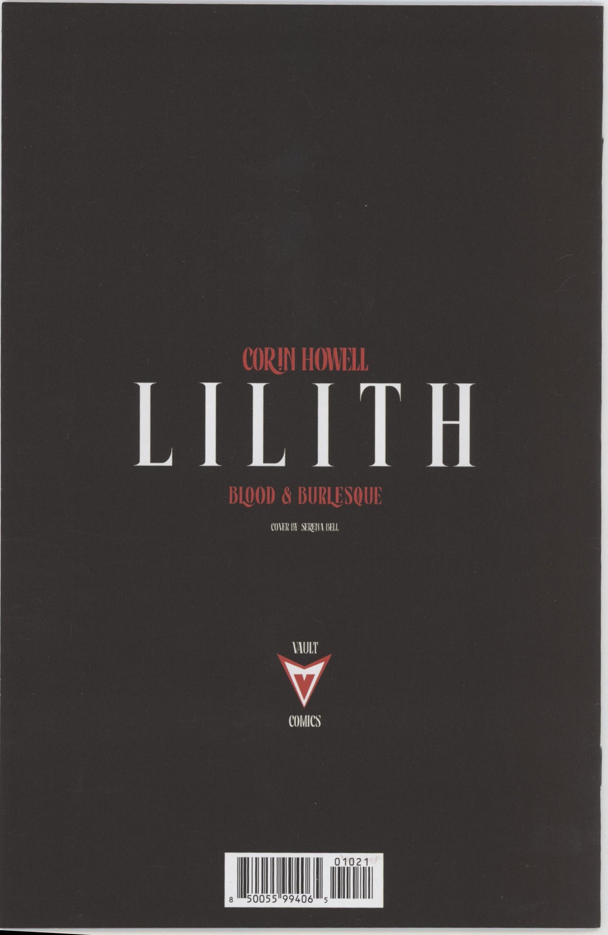 Lilith Blood And Burlesque #1 (Of 5) Cover B Inc 1:1 (10) Serena Bell Variant (Mature)