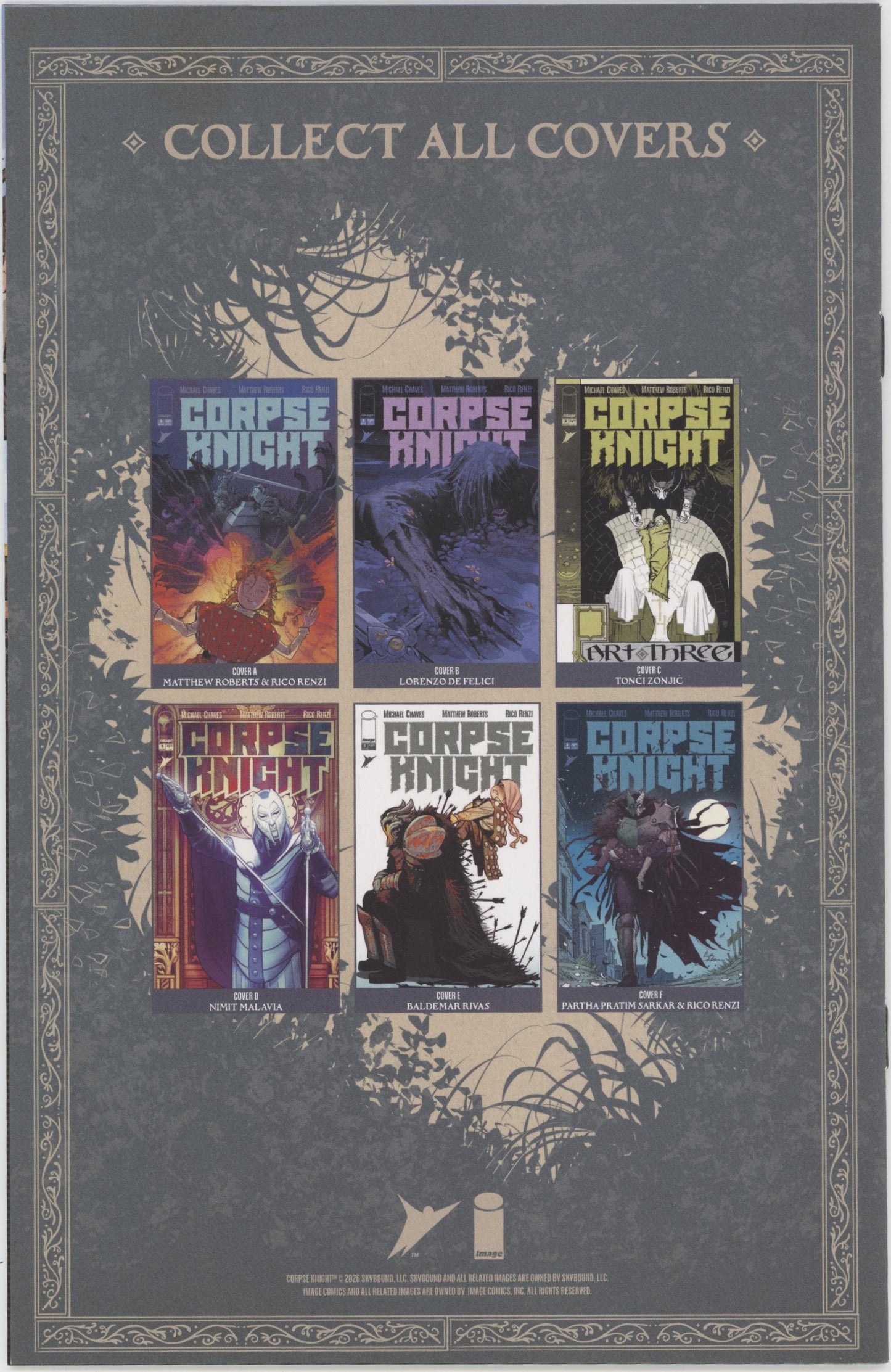 Corpse Knight #3 (Of 6) Cover C 1 in 10 Tonci Zonjic Storybook Variant