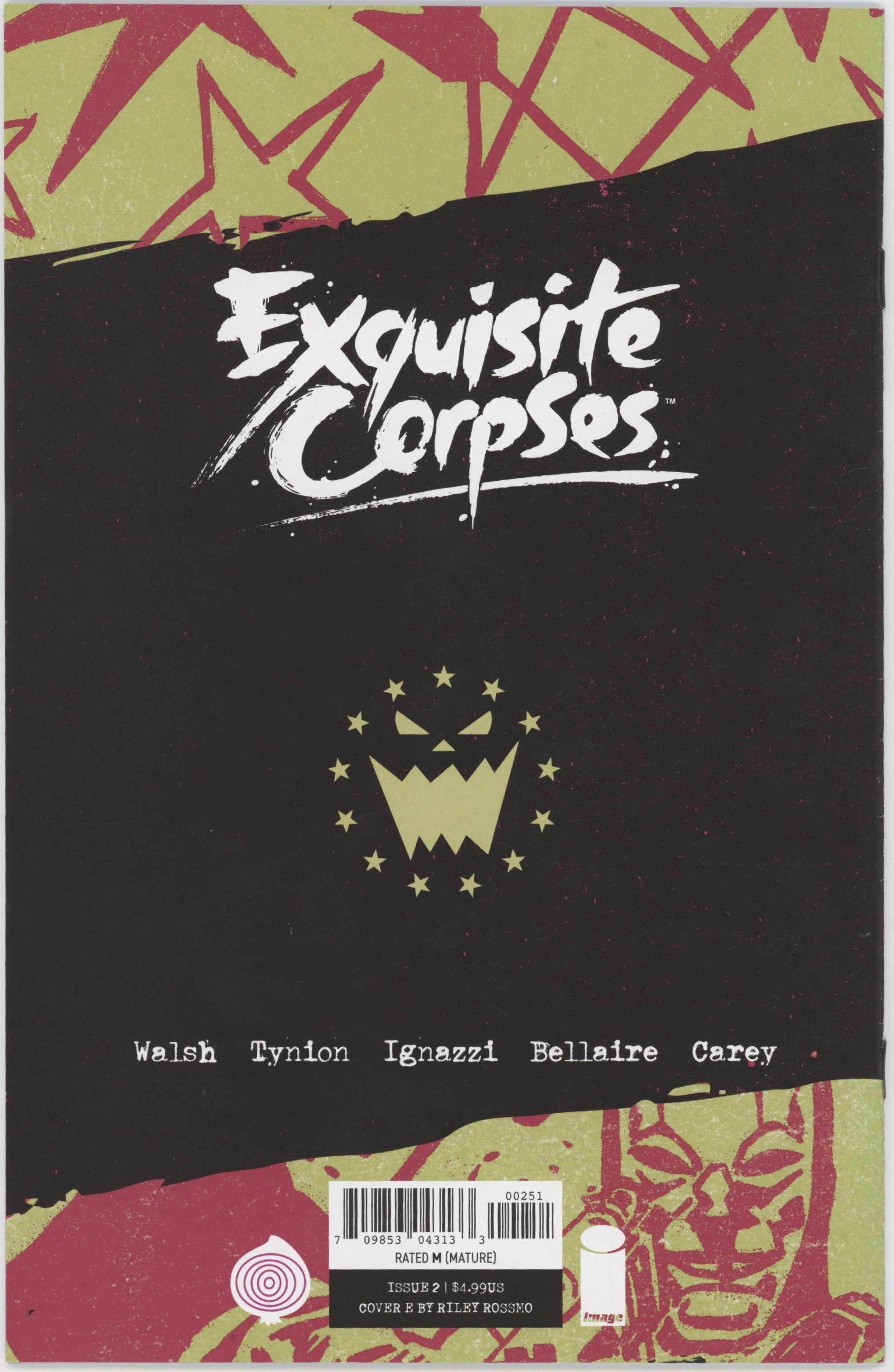 EXQUISITE CORPSES #2 CVR E INC 1:25 RILEY ROSSMO VAR (MR)、Image Comics、kayou