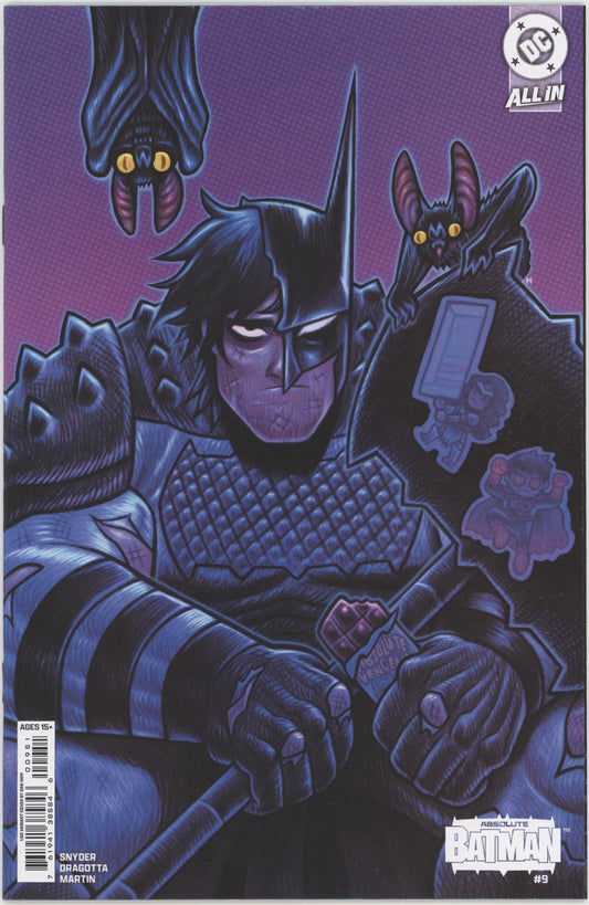 ABSOLUTE BATMAN #9 CVR E INC 1:50 DAN HIPP CARD STOCK VAR