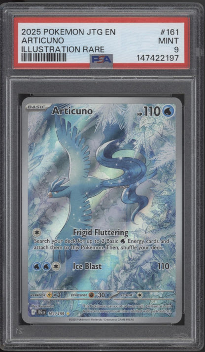 Articuno Pokemon Journey Together Illustration Rare #161 PSA 9 #1