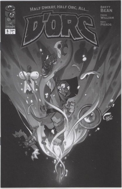Dorc #6 Cover C 1 in 25 Brett Bean Black & White Variant