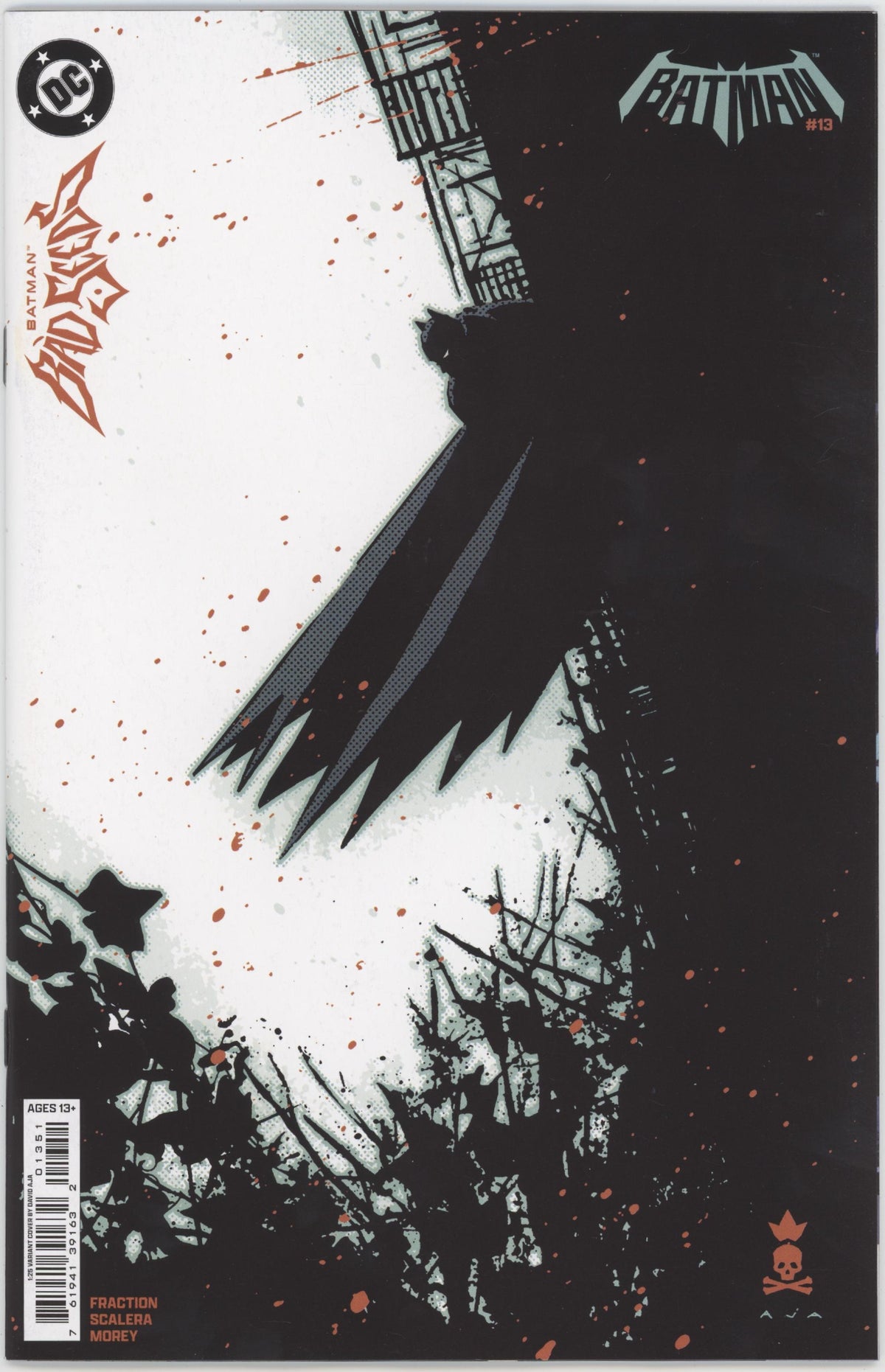 Batman #13 Cover I 1 in 25 David Aja Card Stock Variant (Batman Bad Seeds)