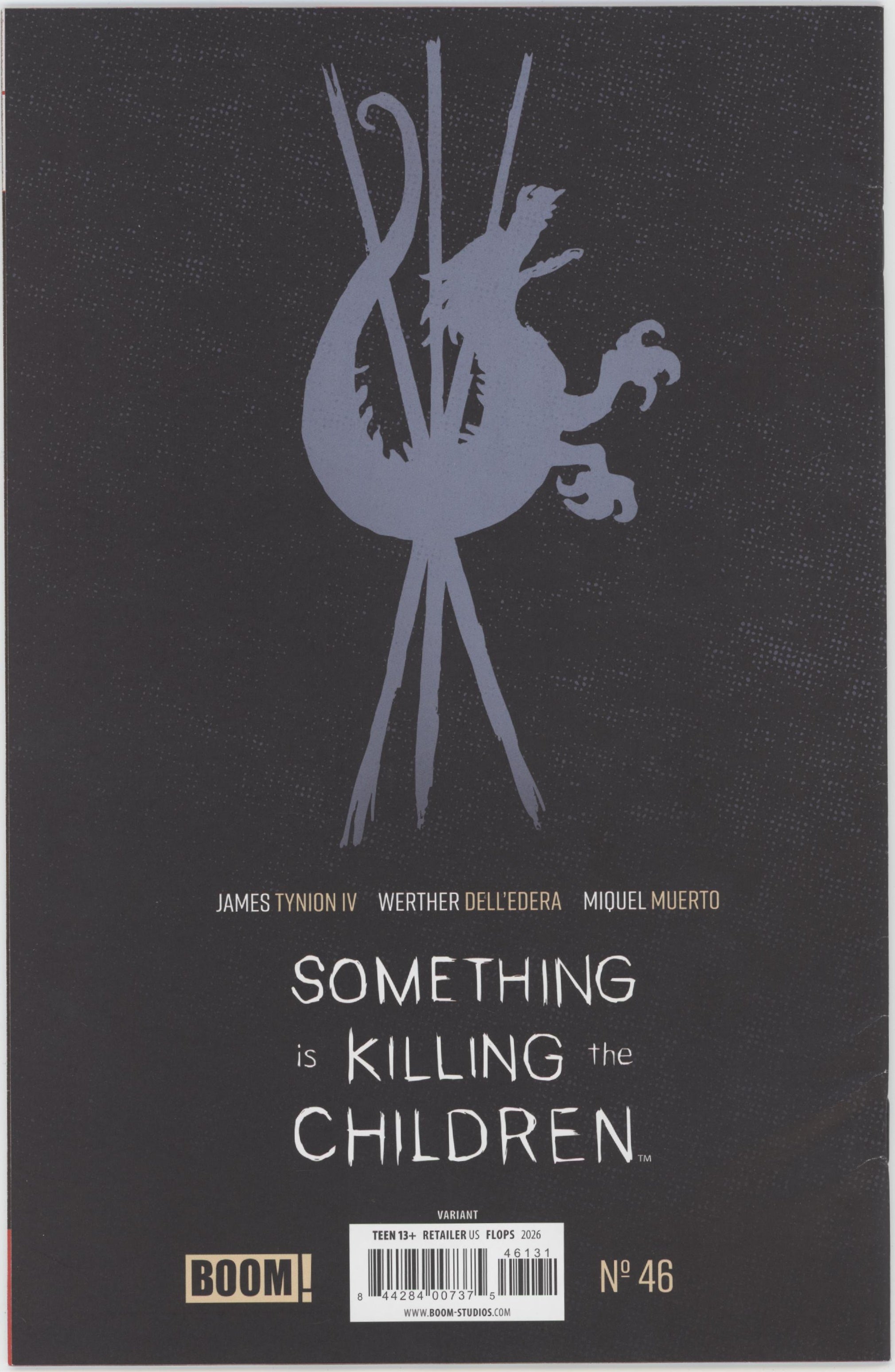Something is Killing the Children Issue #46 Thank You Variant、Boom! Entertainment、kayou
