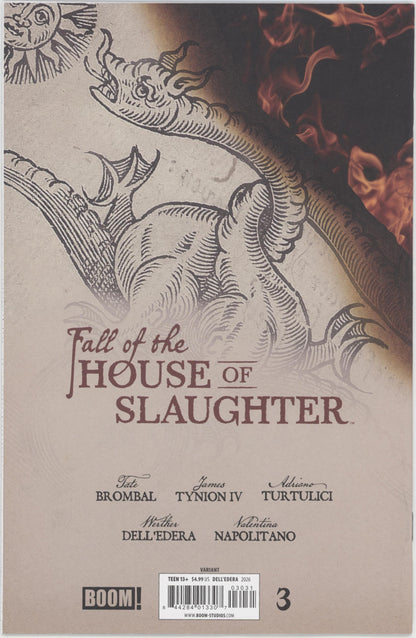 Fall Of The House Of Slaughter #3 C 1 in 10 Variant Edition (Full Art, Dell'edera)