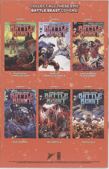 Invincible Universe Battle Beast #12 Cover D 1 in 25 Riley Rossmo Variant
