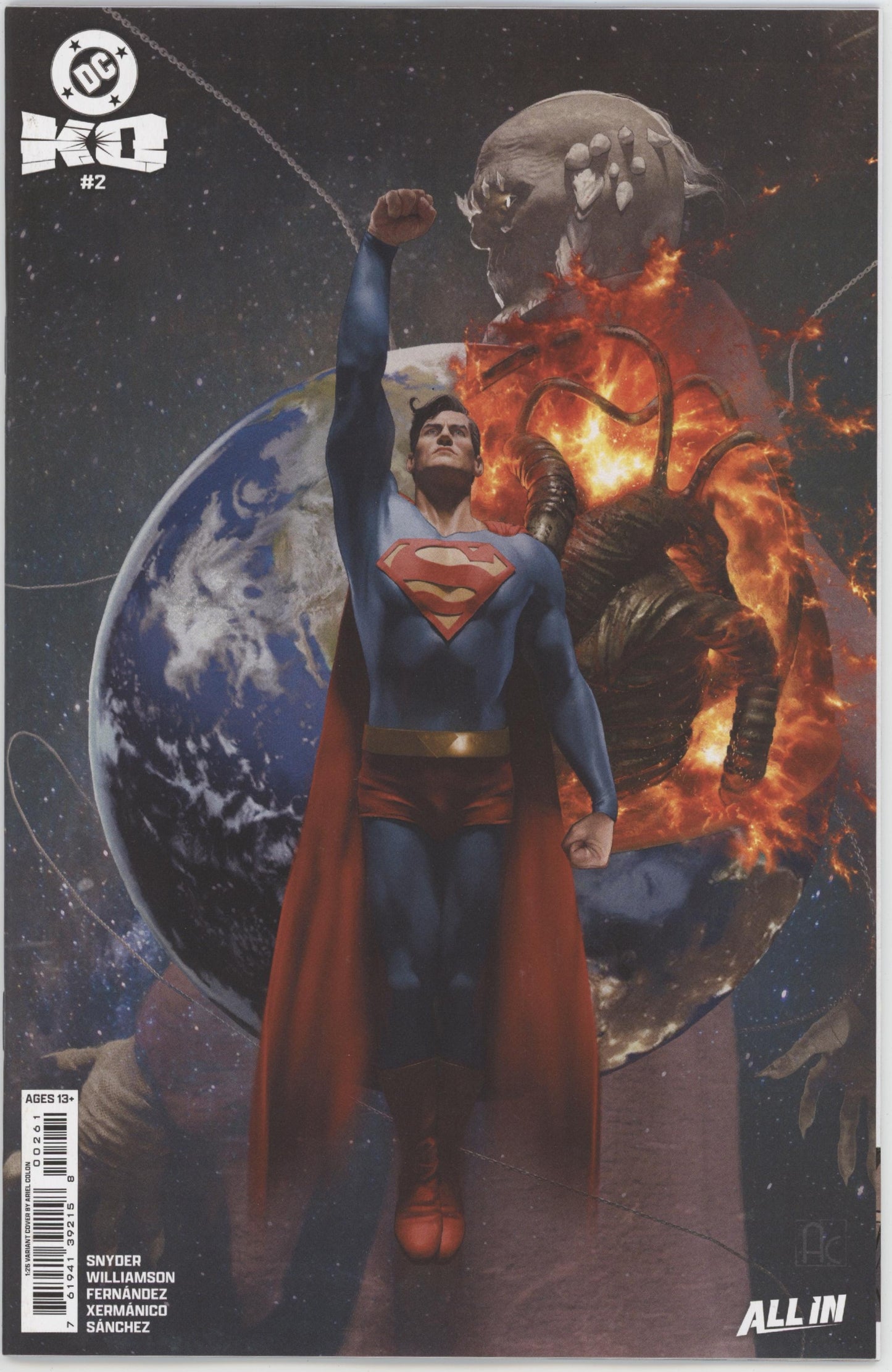 DC K.O. #2 (Of 5) Cover K 1 in 25 Ariel Colon Card Stock Variant