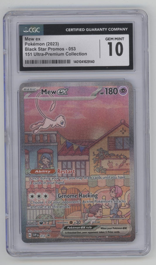 Mew ex Pokemon 151 Ultra Premium Collection Black Star Promo #053 CGC 10