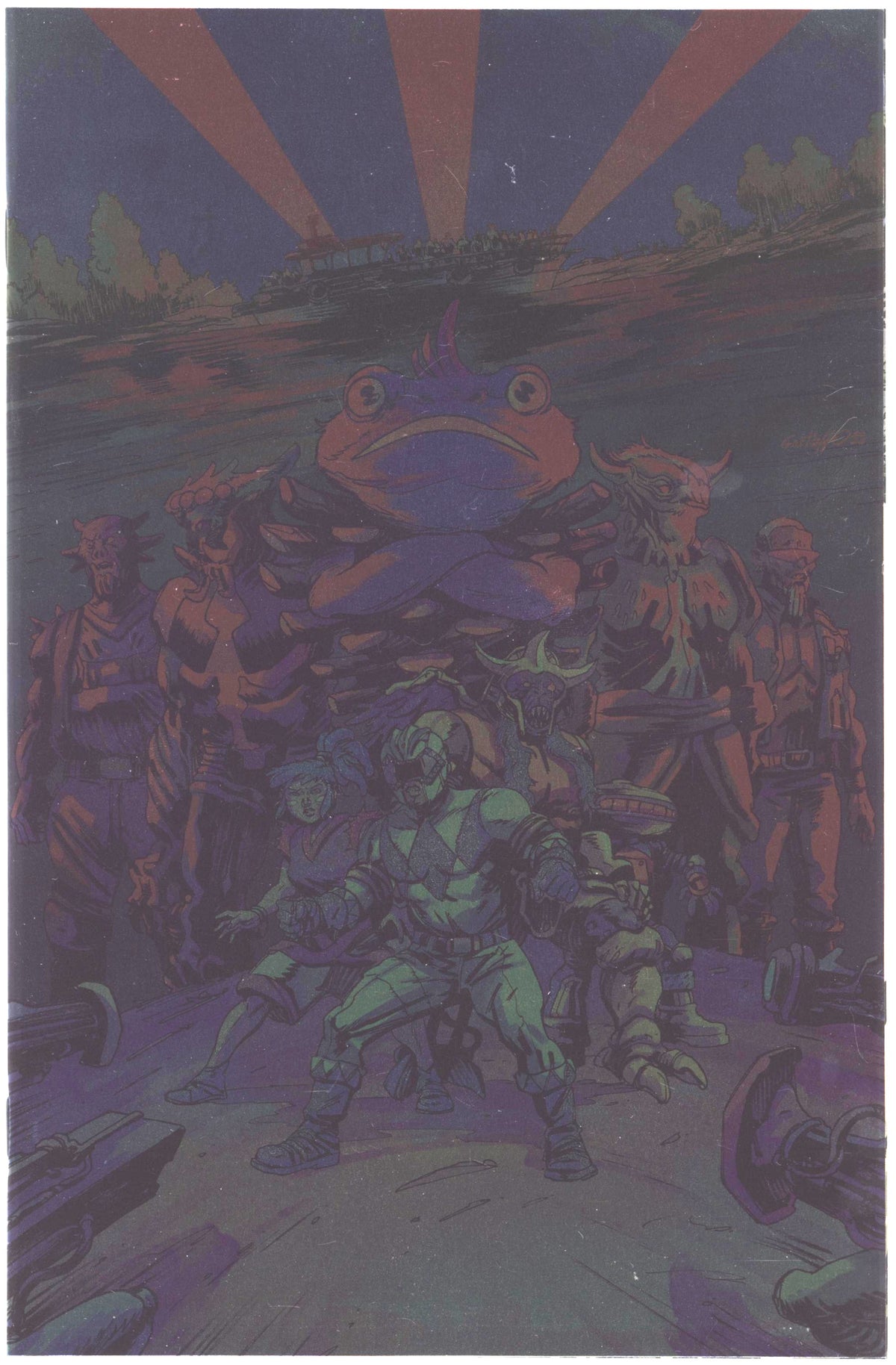 Power Rangers Green #3 E 1 in 10 Variant Edition Foil Variant (Full Art, Foil, Vargas)