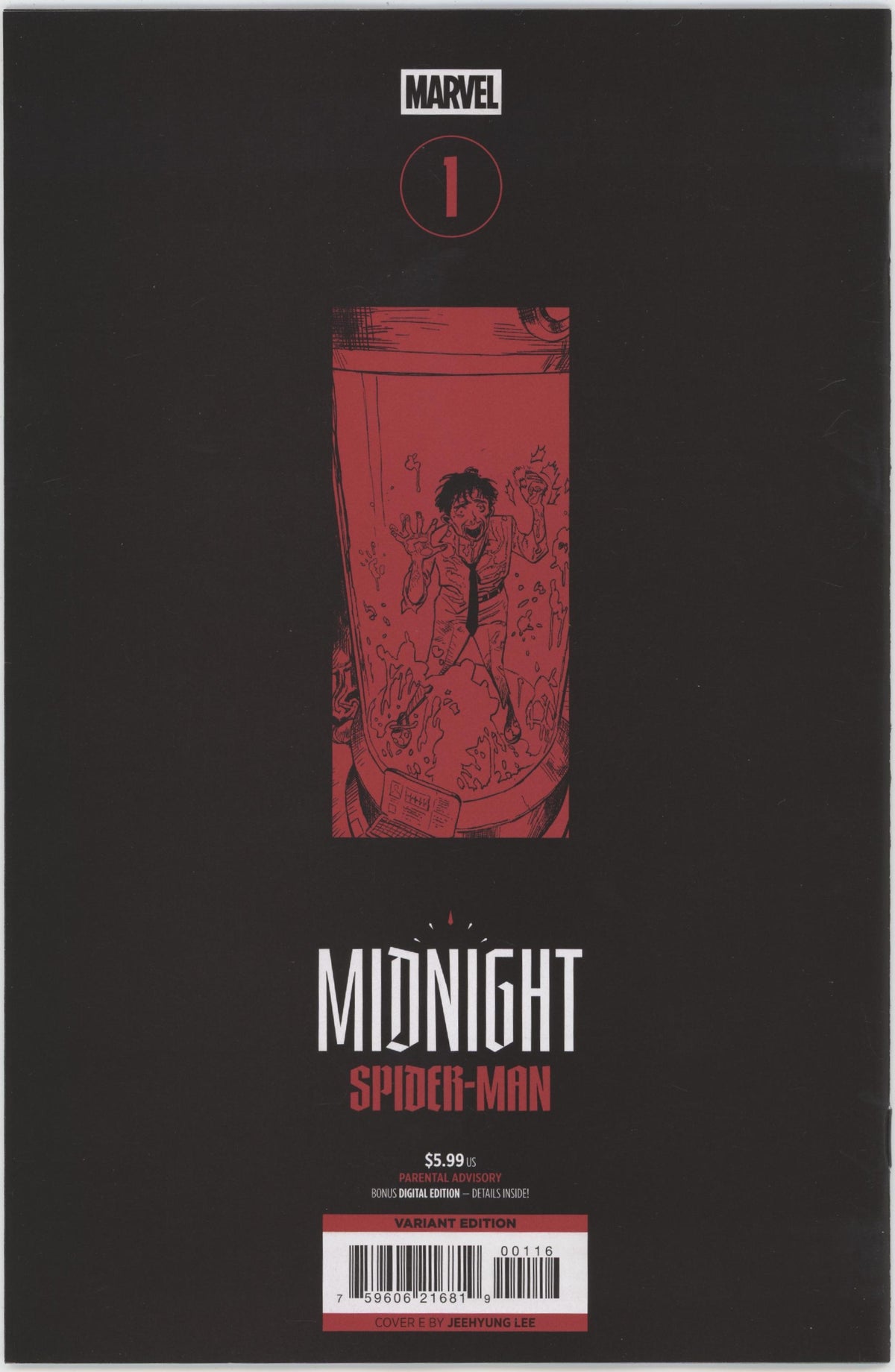 Midnight Spider-Man #1 Cover E Jeehyung Lee Midnight Gallery 1 in 25 Variant
