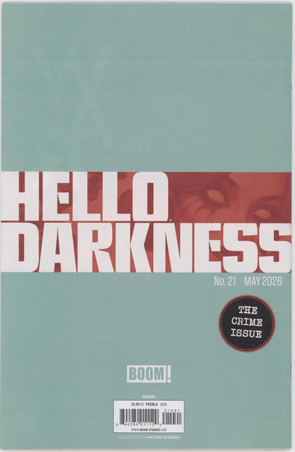 Hello Darkness #21 D 1 in 10 Variant Edition (Full Art, Puebla)
