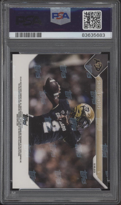 Shedeur Sanders 2023 Bowman University Now #5 PSA 10 #1