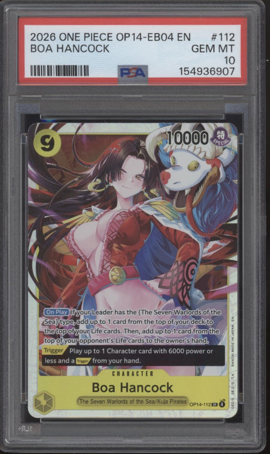 Boa Hancock One Piece Card Game OP14-EB04 #112 PSA 10 #2