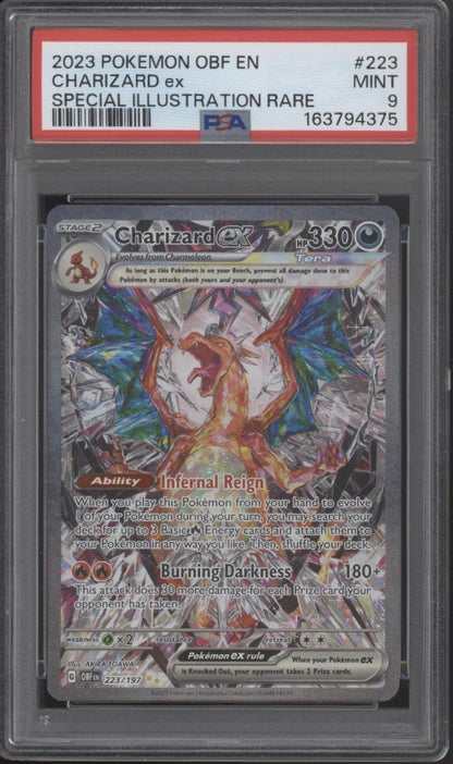 Charizard ex Pokemon Obsidian Flames Special Illustration Rare #223 PSA 9