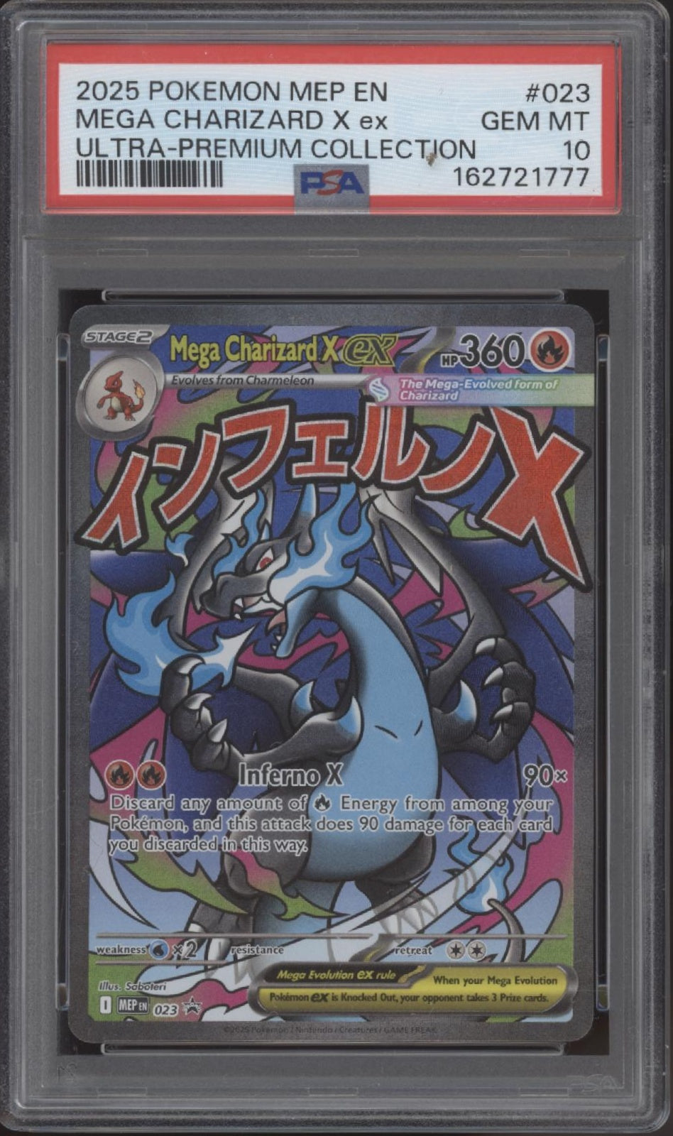 Mega Charizard X ex Pokemon Mega Evolution Ultra Premium Collection 23 PSA 10 #2